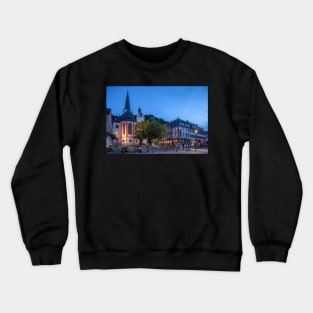 Old town, St. Goar, Rhineland-Palatinate, Germany, Rhine, Middle Rhine Crewneck Sweatshirt